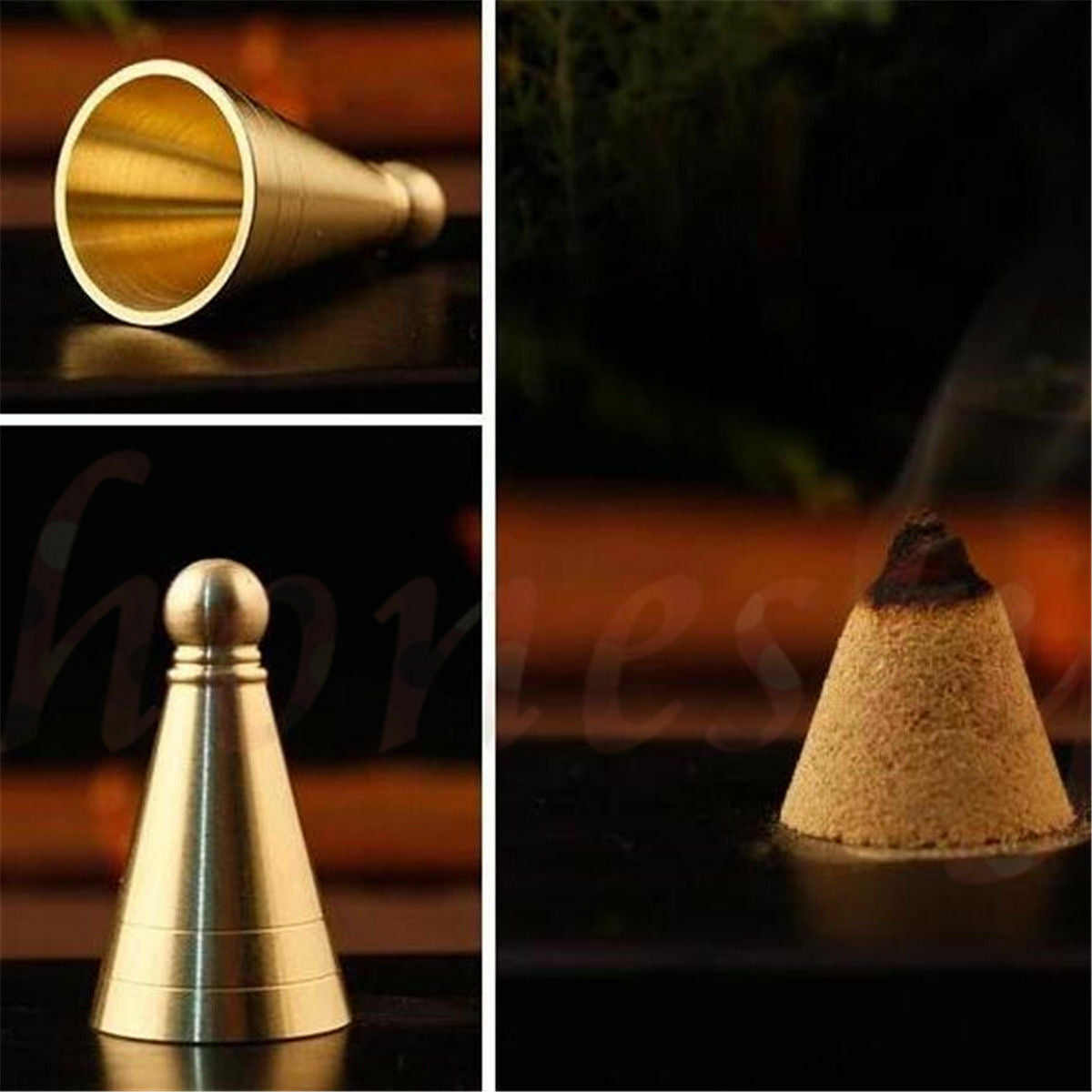 1pc Incense Cones Mould Mold DIY Tool  Copper Church Incense Burner Buddhism Zen