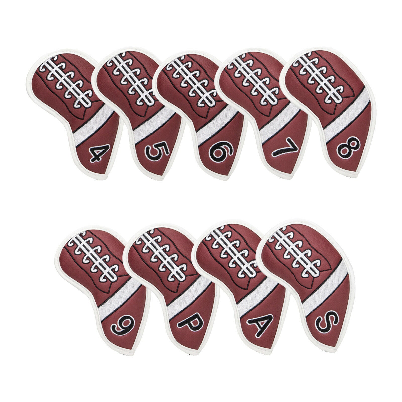 9x Golf Iron Covers for Club Headcovers 4 5 6 7 8 9 P A S Universal Protect