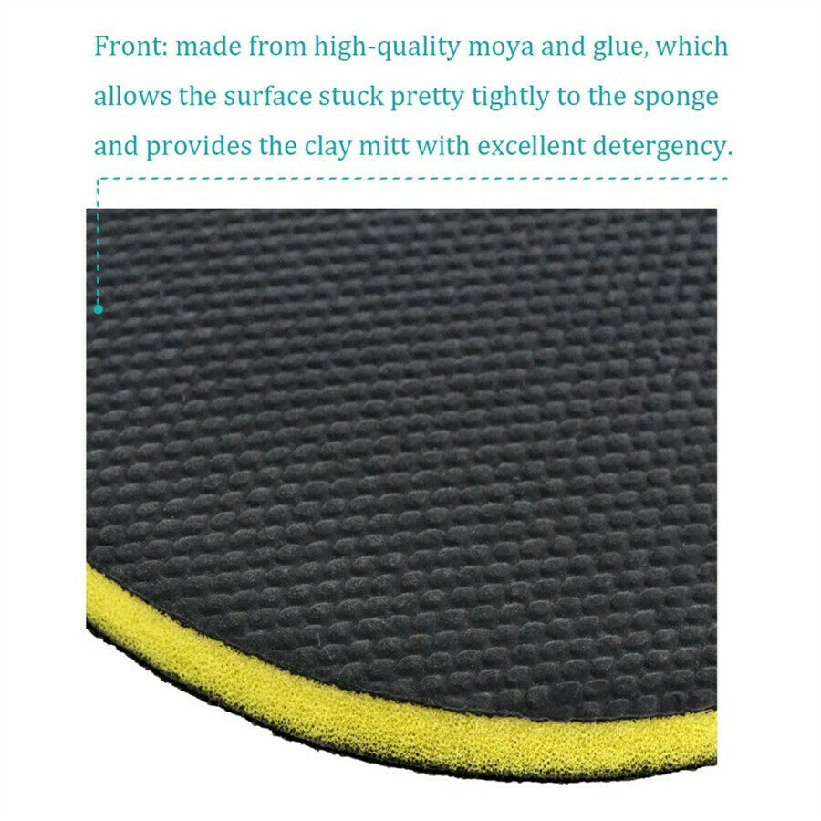 6inch Round Clay Magic Bar Polish Sponge Pad Auto Car Detailing Cleaning Wax Pad