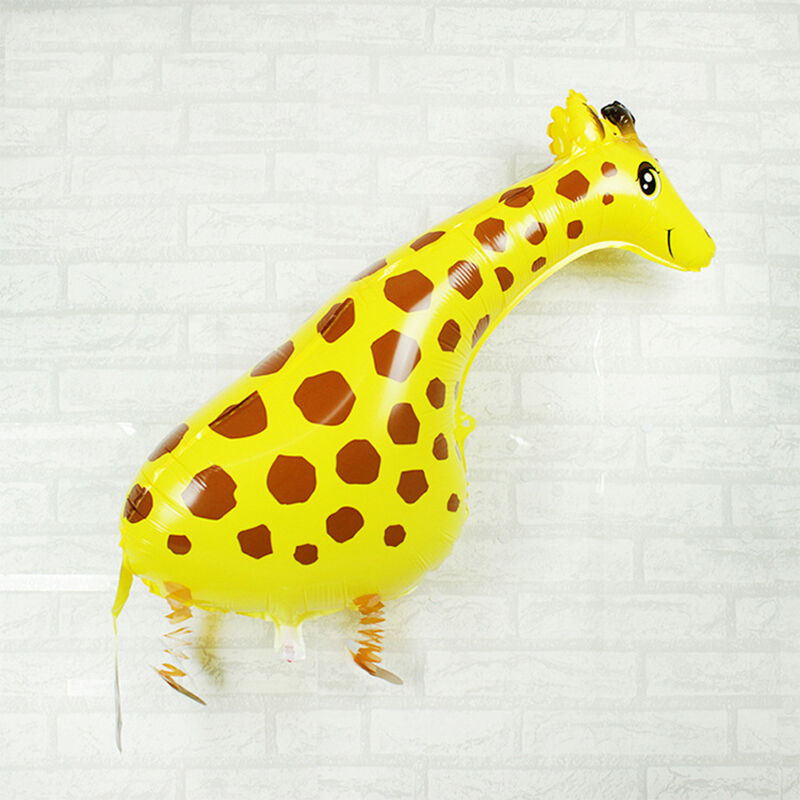 Huge Walking Pet Giraffe Mylar Balloon Zoo Jungle Party Decoration Supplie.l8
