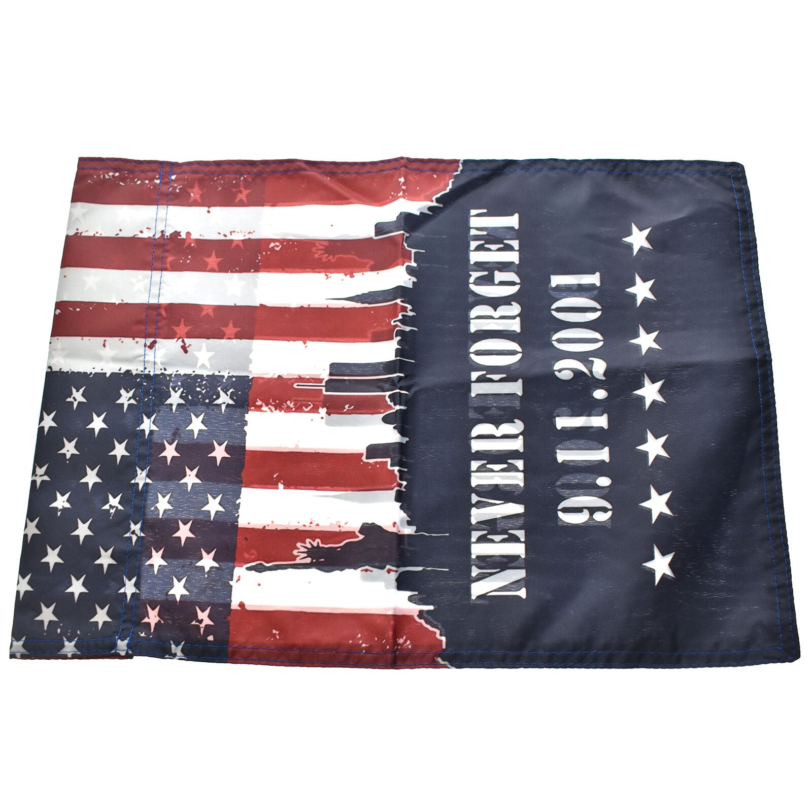 9 11 Patriots Day Never Forget Garden Banner Flag 11x14-12x18 Patriotic Decor