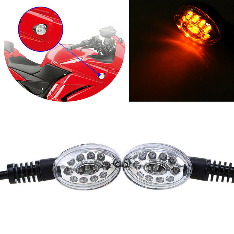 LED Turn Signal Indicator Light For Kawasaki Ninja 250 KLX250SF VN650 Vulcan