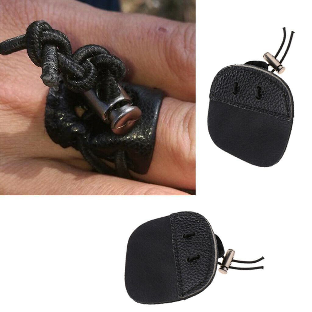 2x Premium Archery Protective Gear Hunting Finger Protector 3 Under Tabs