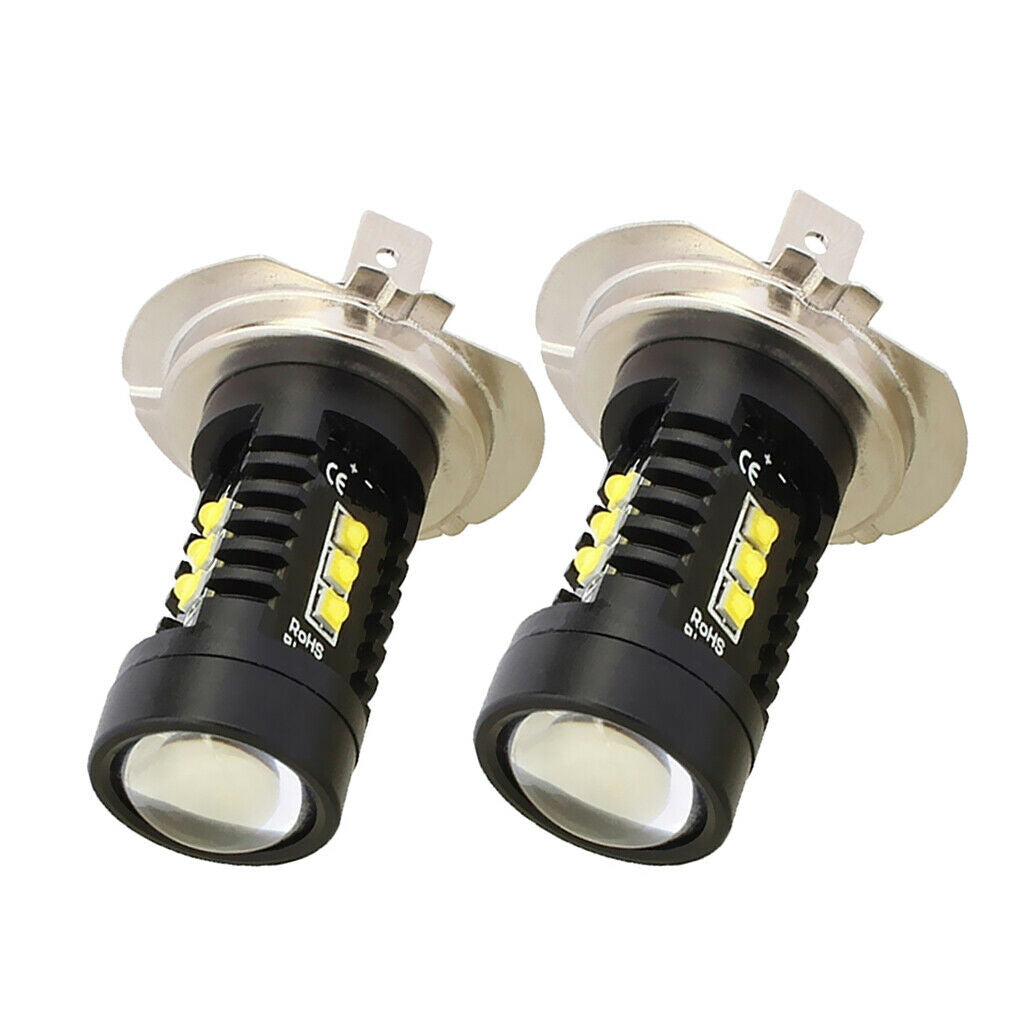 2 pieces H7 60W Aluminum Width Lamp LED Backup Fog Light Bulbs White