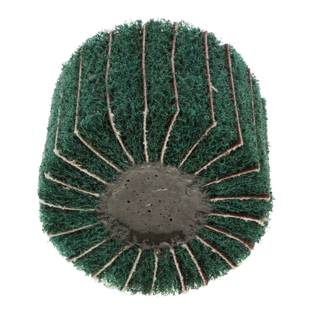 60×50mm Nylon Fiber Polishing Wheel Buffing Pad Grinding Head w/ Grit Green