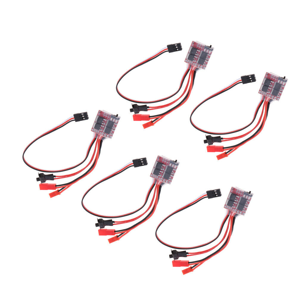 5pcs 2S Brush ESC Rate Controller for 1/16 1/18 1/20 Scale RC Crawler Pickup