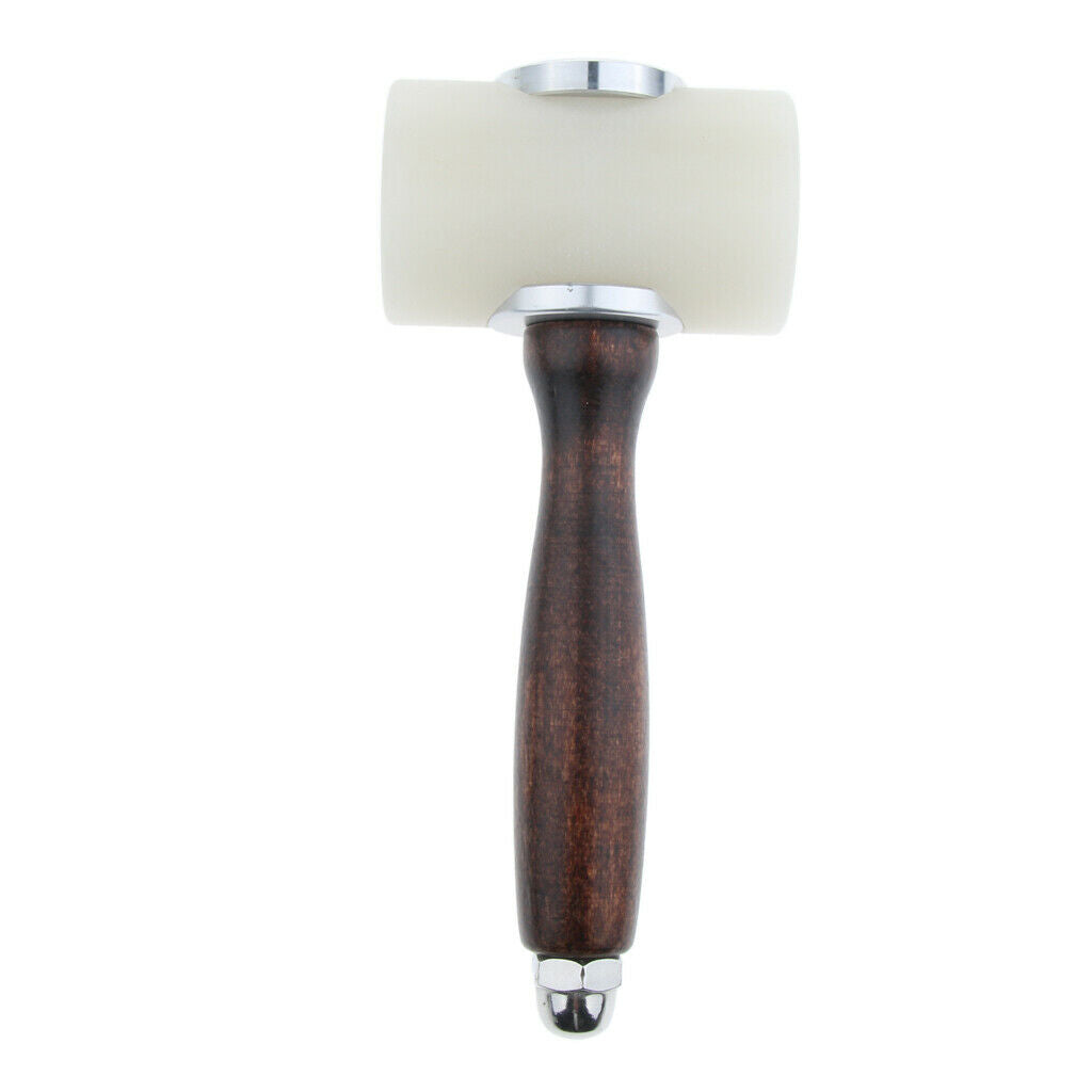 Wooden Handle Nylon Hammer Leathercraft Carving Hammer Stamping Sewing Craft