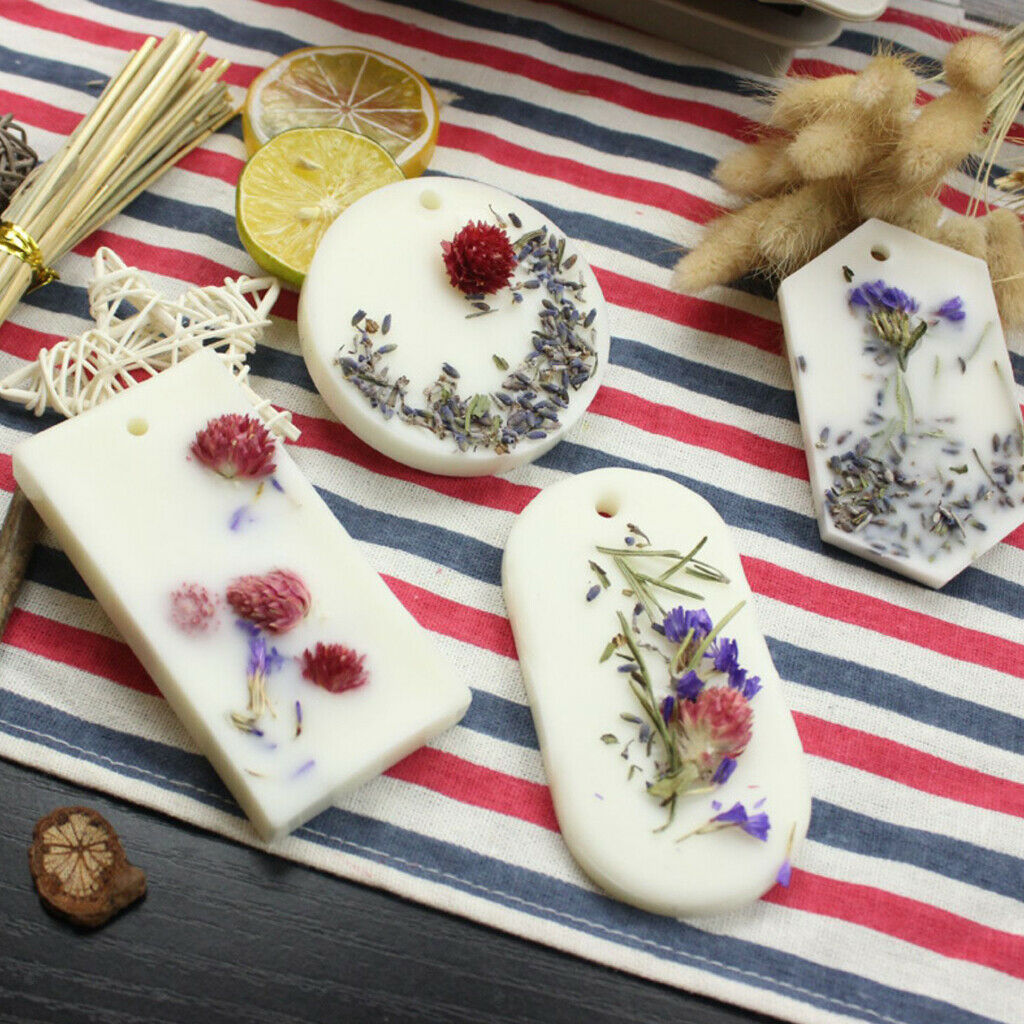 Aromatherapy wax tablets gypsum plaster silicone soap mold candle F