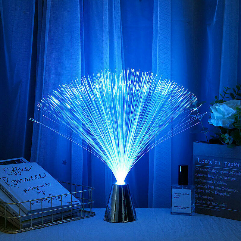 Multicolor LED Fiber Optic Light Night Lamp Christmas Wedding Holiday Hom.l8