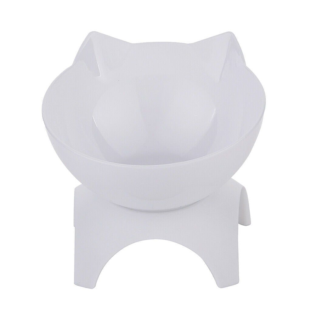2Pieces Kitten Elevated Bowls Pet Raised Food Feeder Small Pet Puppy Kitten
