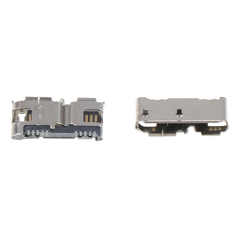 2x Micro USB Connector 3.0 Female Socket 5pin Mobile Hard Drive Data Interfa Qx