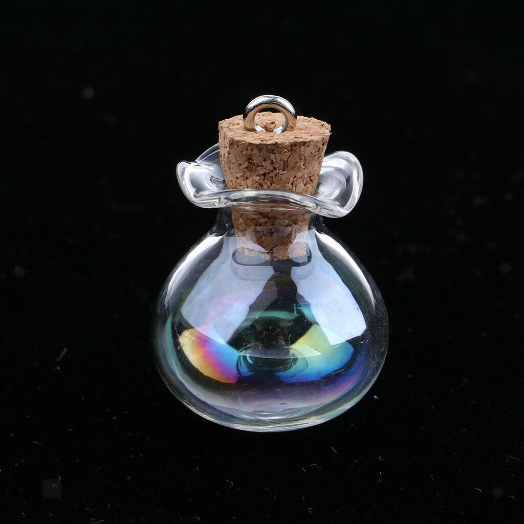 Pack of 20pcs Mini Glass Bottles Jars Vials with Cork Stopper Wishing Bottles