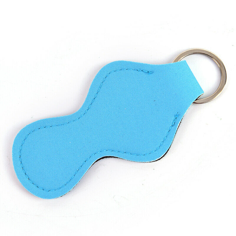Neoprene Floral Waterproof Lipstick Chapstick Lip Balm Holder Bag Key ChwgBD