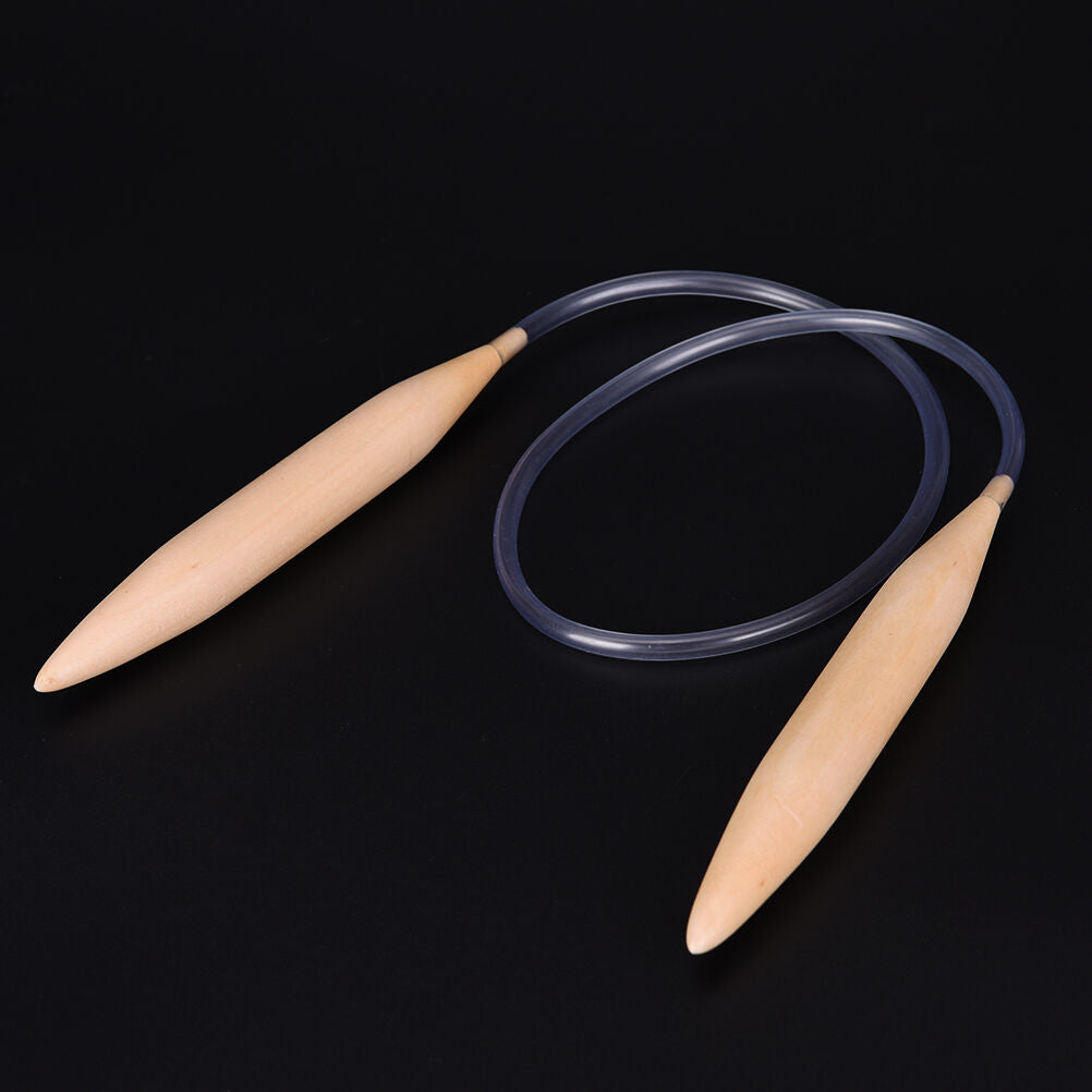 Bamboo Fixed Circular Knitting Needle Pin 32" 80cm Length 20mm Size  `jJC.l8