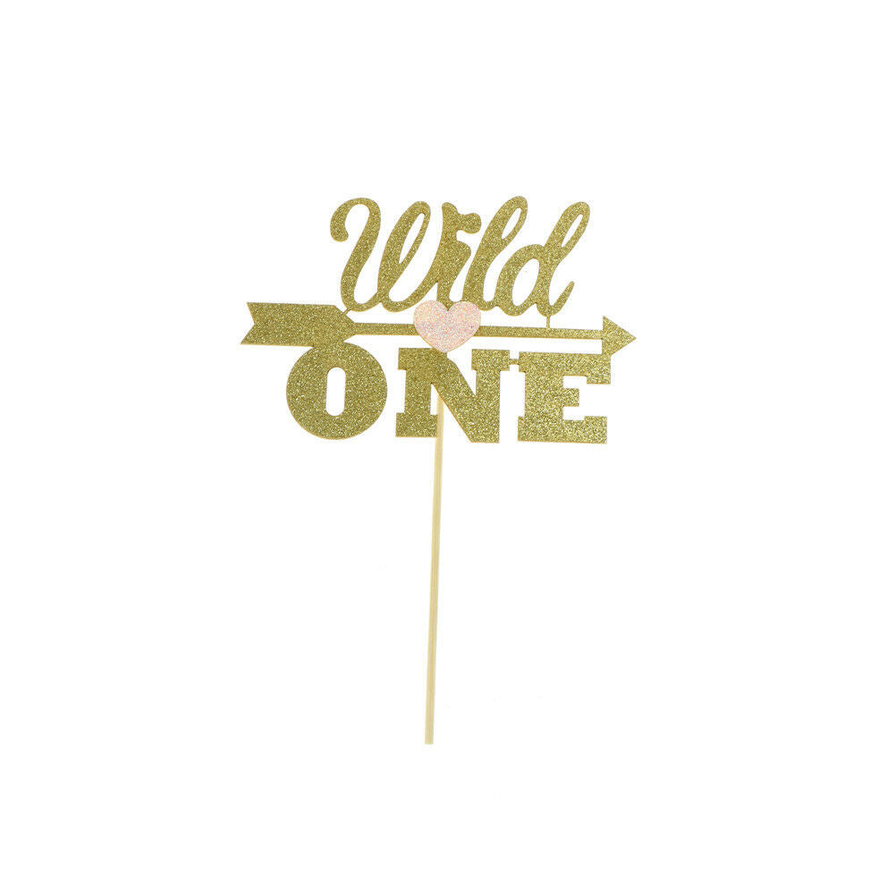 wild one birthday cake cupcake toppers kids party baby shower decor suppl.l8