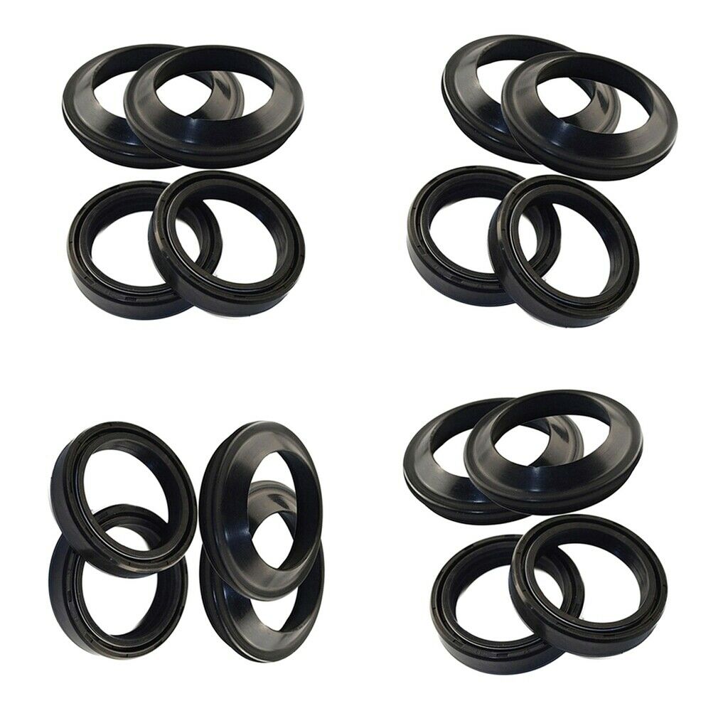 4 Sets Motorcycle Front Fork Oil Dust Seals Kit Set 41mm X 54mm X 11mm