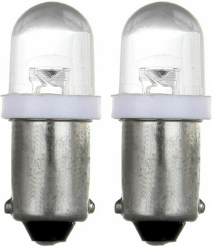 20 BRIGHT White LED Instrument Panel Dashboard Domes Lights Bulbs BA9S 1815