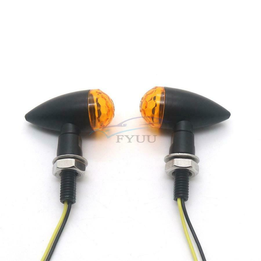 2 Pieces Anti-dust Flashing Indicator Turn Signal Lights For Motorcycle Off Road