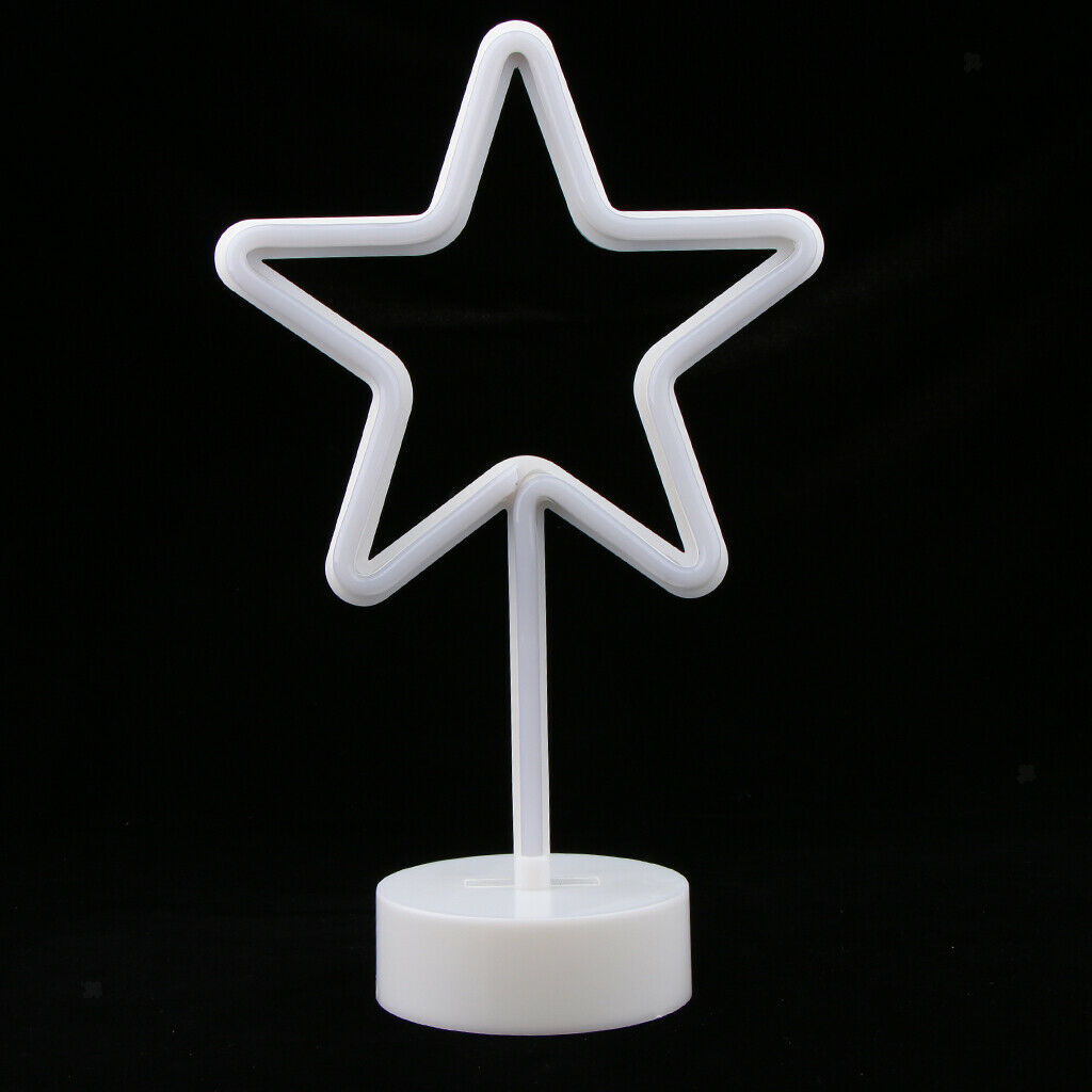 Star LED Night Light Desk Light Lamp with Holder Kids Room Party Decoration