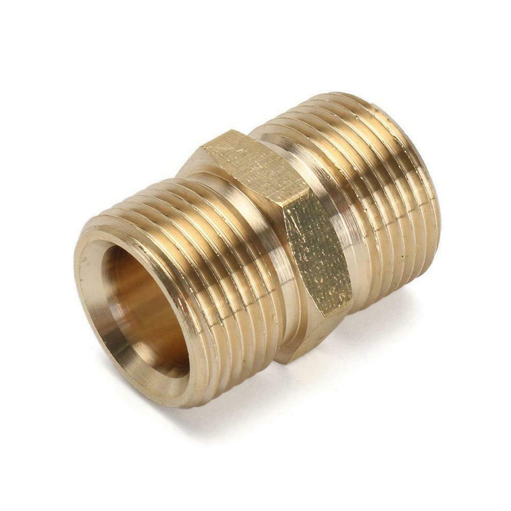 M22/16mm  Male Adapter Pressure Washer Brass Hose Lance Fitting Connector