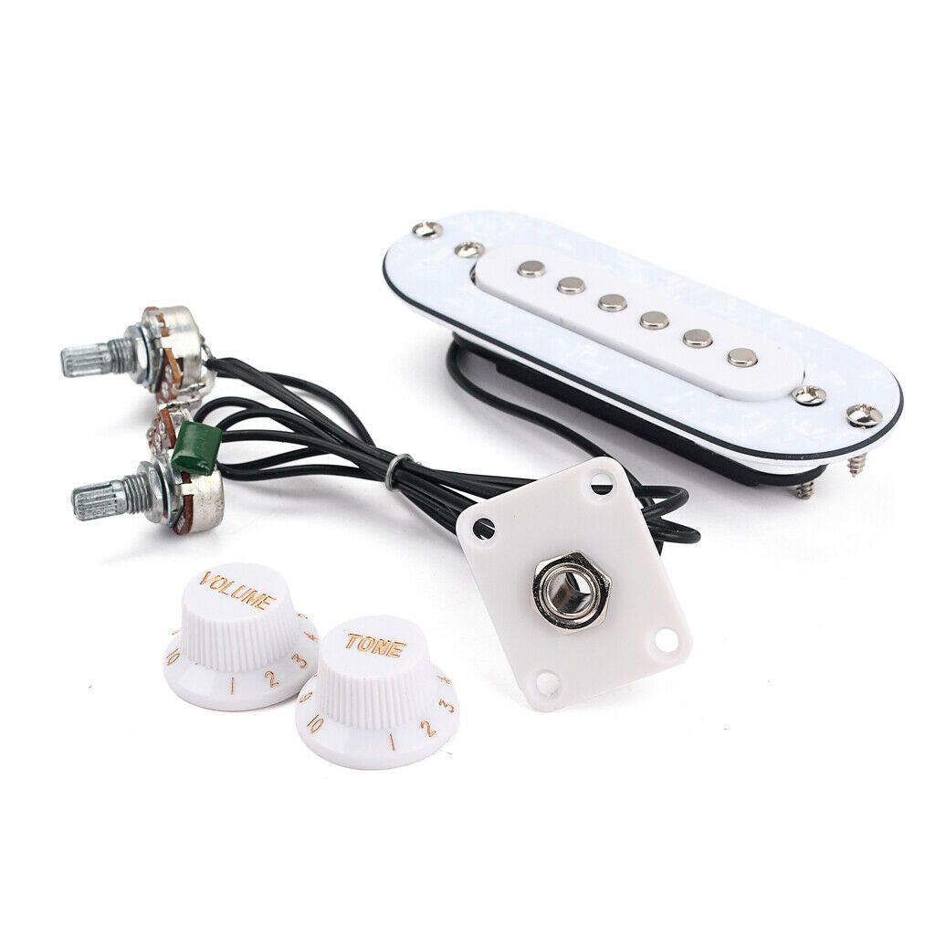 Loaded 52mm Bridge Pickup with Pickguard Volume Tone Knobs for Acoustic Folk