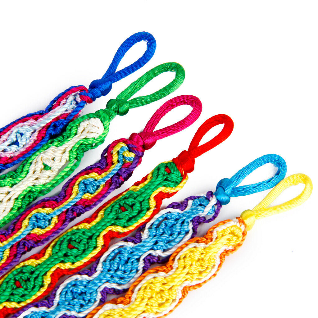 6 lucky woven braided friendship bracelets cuff bracelet