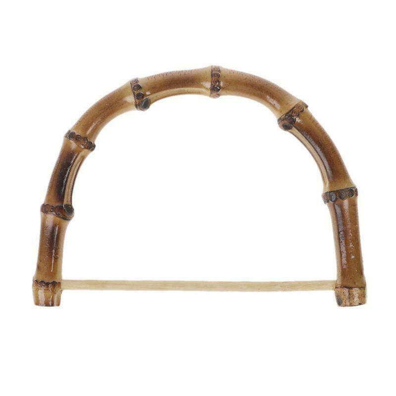 1pc Bamboo Bag Handle for Handcrafted Handbag DIY Bags Replacement Accessories