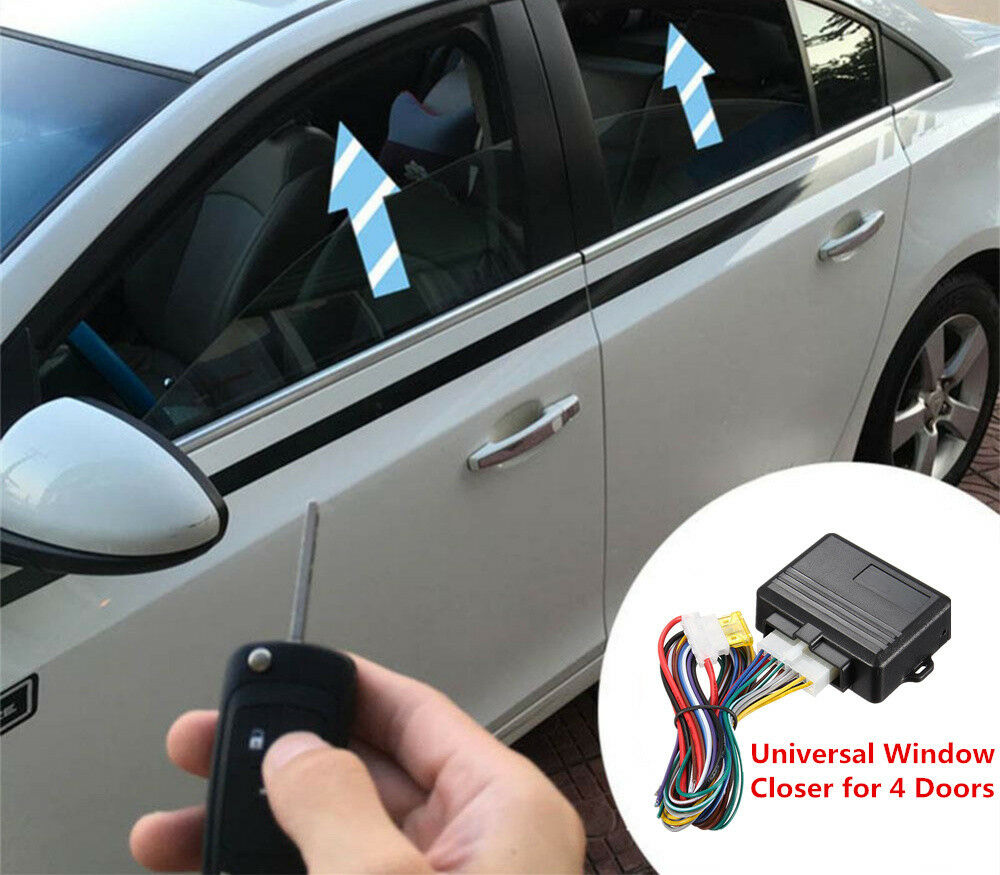 Universal Car Vehicle Automatic Window Closer for 4 Doors Power Window Roll Up