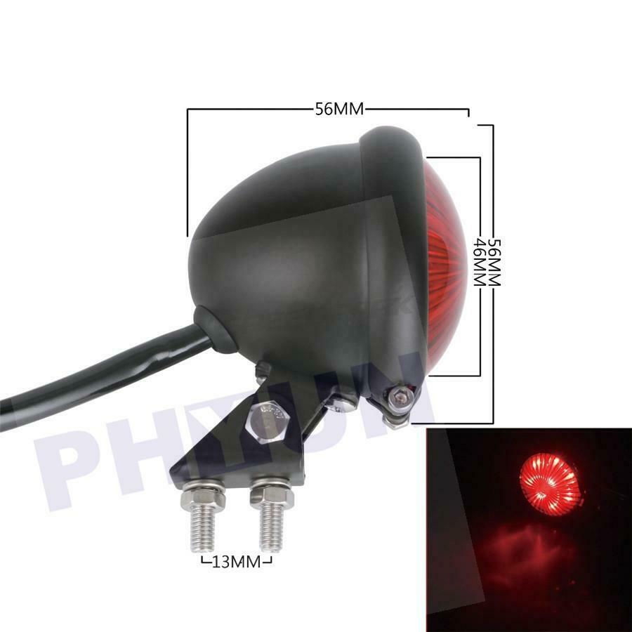 Motorcycle 12V LED Adjustable Tail Light Motorbike Brake Rear Lamp Taillight
