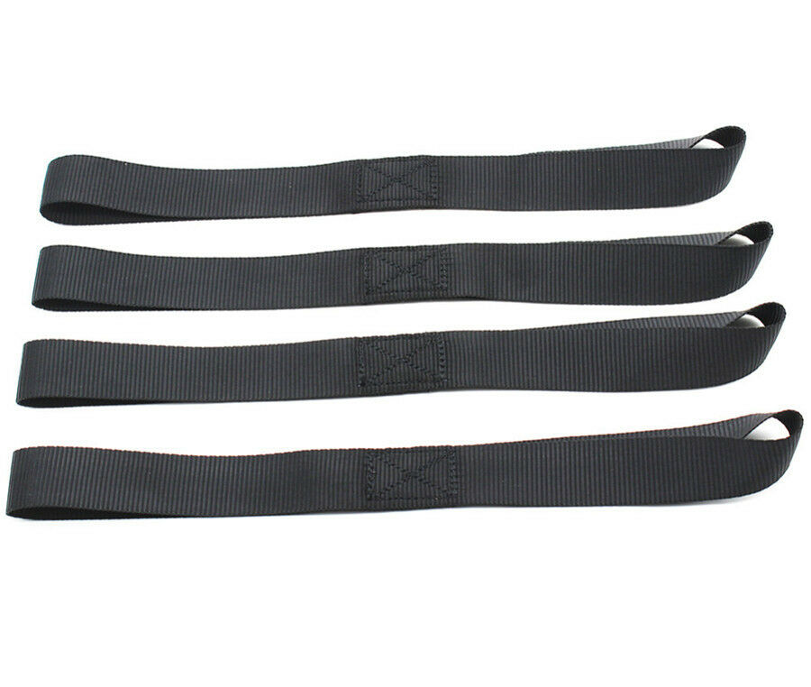 8 Pcs Heavy Duty Tie Down Straps Nylon Soft Loops For ATV 2300 lb Load Capacity