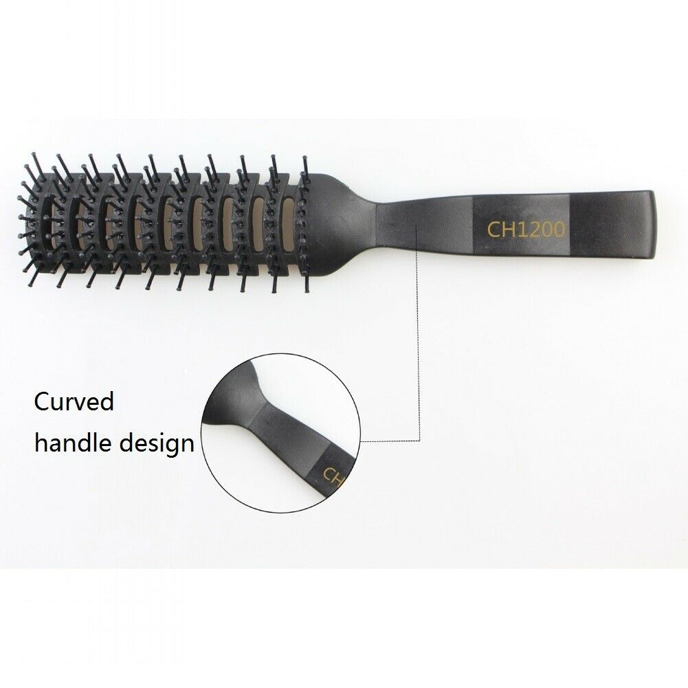 1Pcs Men Spare Ribs Comb Hair Brush Big Bend Comb Wet Plastic Styling Hair Combs