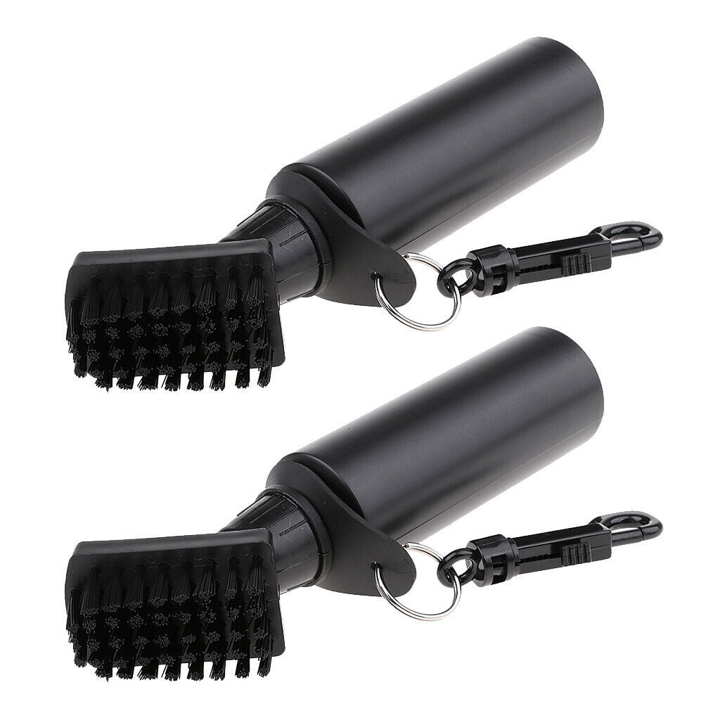 2Pcs Golf Club Cleaning Brush Self-Contained Water Brushes Cleaner with Clip