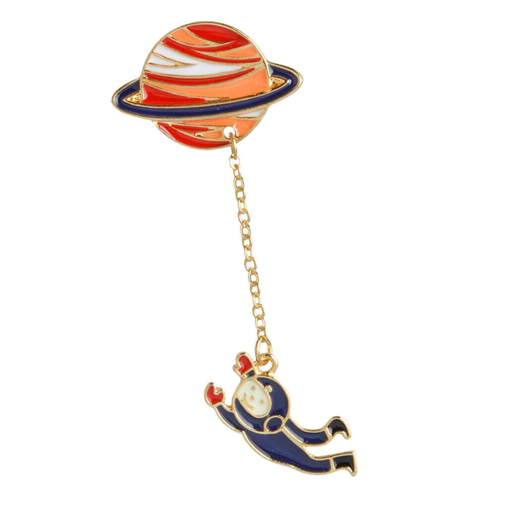 Personality creative planet series cartoon brooch jewelry accessory