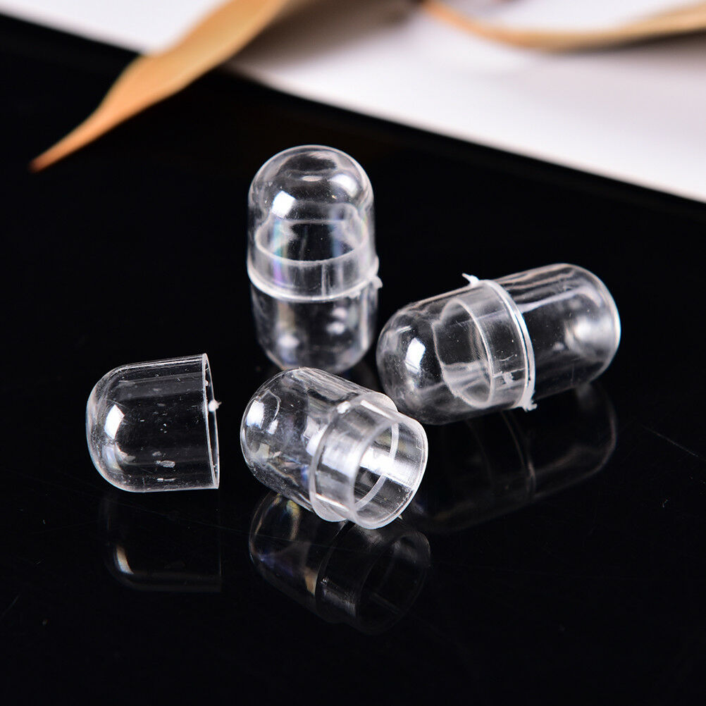 10pcs Empty Gelatin 14*24mm Capsules Transparent Color Gel Caps Vo TwJCAUJ Kt
