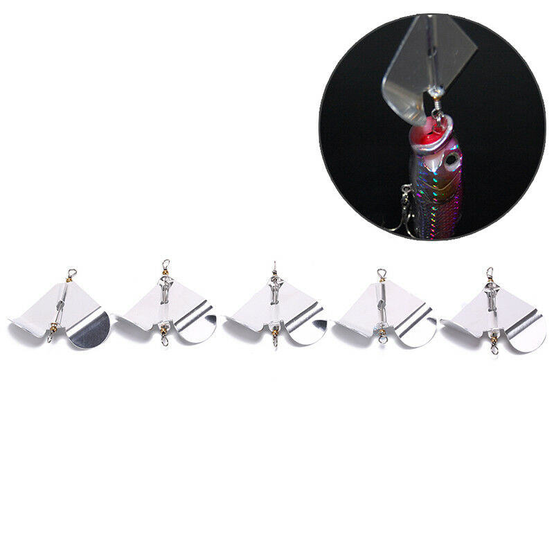 fishing sequins lures rotating blade fiy fishing hard metal spinner bait t.l8