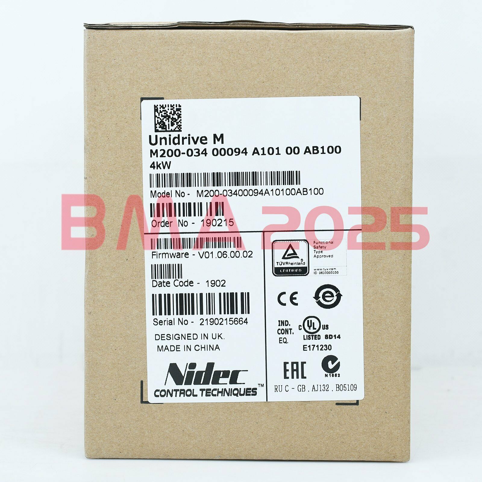 1PC Brand New Emerson Drive M200-03400094A1010 1 year warranty DHL free Ship