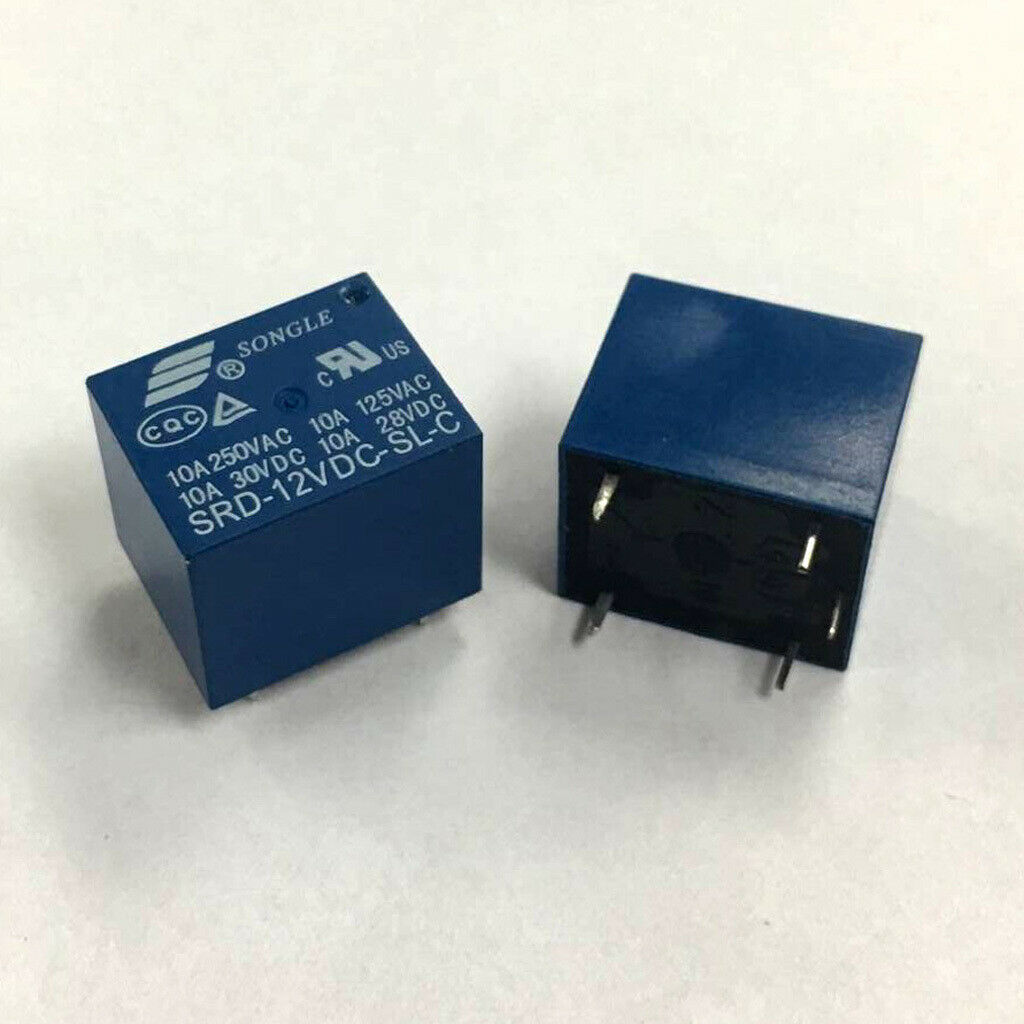 10x SONGLE 12 V 1 CH relay SRD 12 VDC SL C 250 V AC 30 V DC 5 pin
