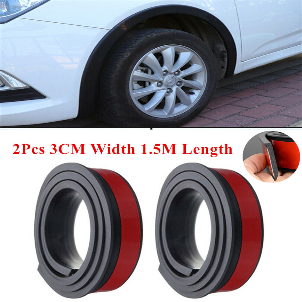 59''*1.2'' Car Wheel Eyebrow Extension Protection Fender Rubber Arch Extenders