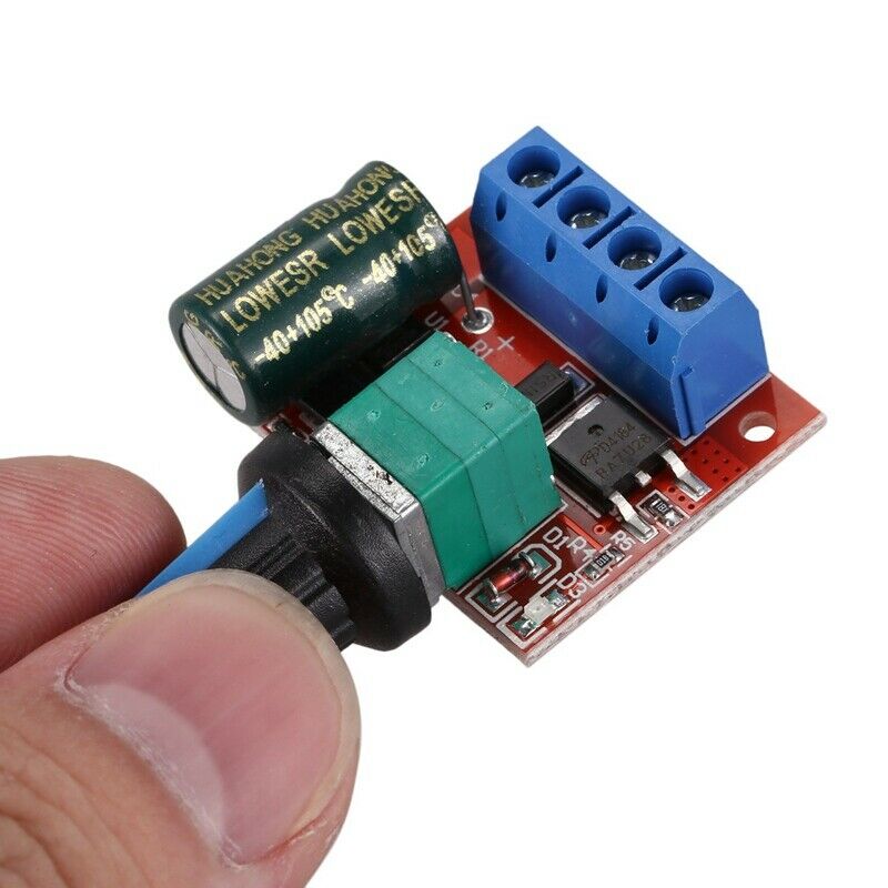DC5-35V 5A PWM DC Motor Speed Controller LED Light Dimmer Switch 10KHz(Pack ofS3