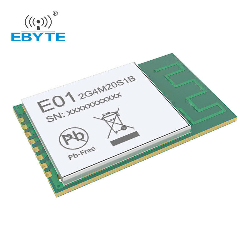 2.4GHz SMD Wireless IoT Transceiver Module 20dBm PCB Antenna nRF24L01 PA LNA