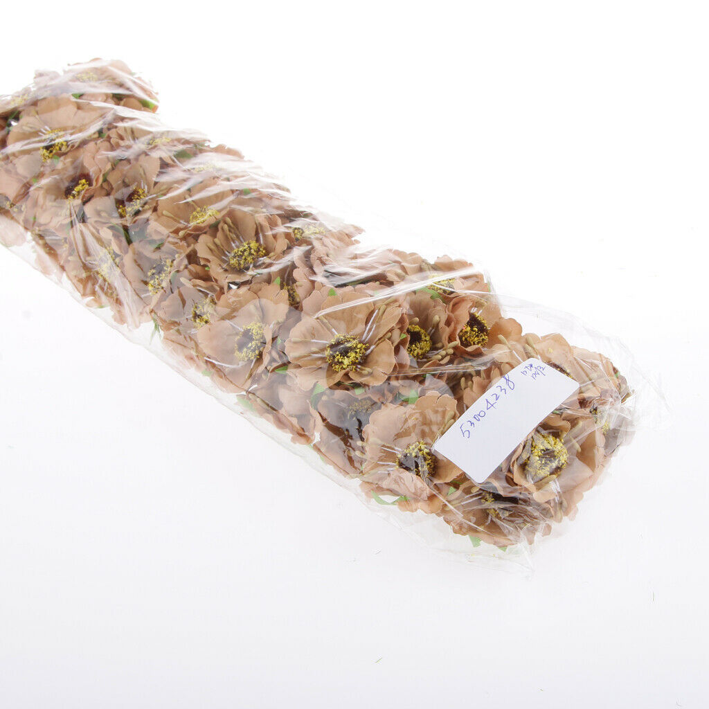 2x Artificial 60-Head Sunflowers Silk Flower Bouquet Home Cafe