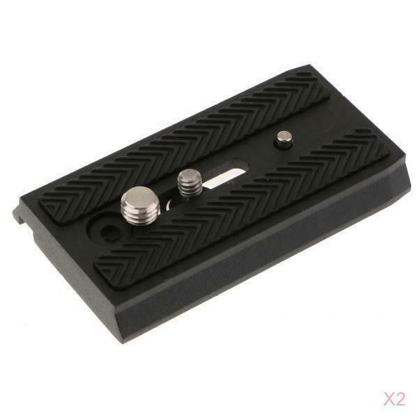 2 pieces 501PL Rapid Connect Sliding Quick Release Plate 90mm for Manfrotto