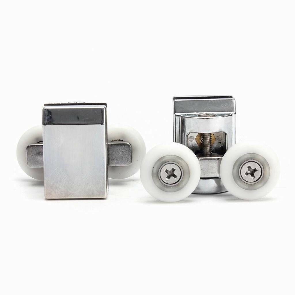 2Pcs 23mm Shower Door Rollers / Rollers / Wheels Twin Tops for Sliding Doors