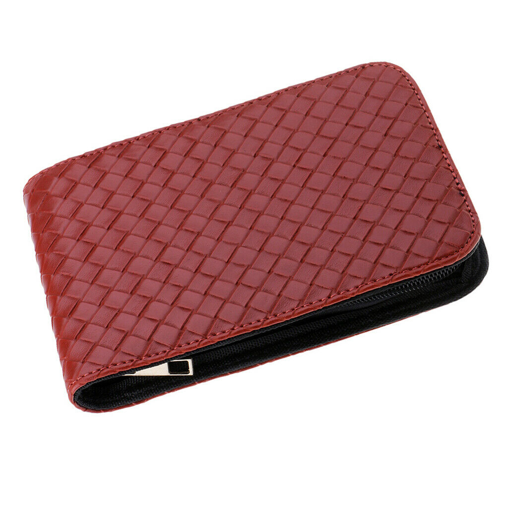 1 Piece Pencil Bag Fountain Pen Ballpoint Bag Pen Pouch for 12 Pens Brown