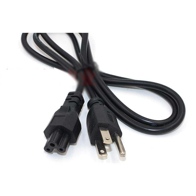Power Cord Lead 3 Pin CLOVER US American PLUG PC LCD LED Cable Prong Laptop