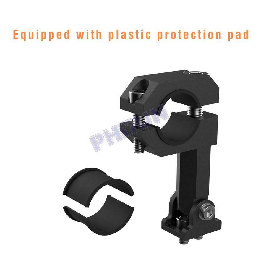 Motorcycle Moped Headlight Spot Light Mounting Bracket Black CNC Aluminum Alloy