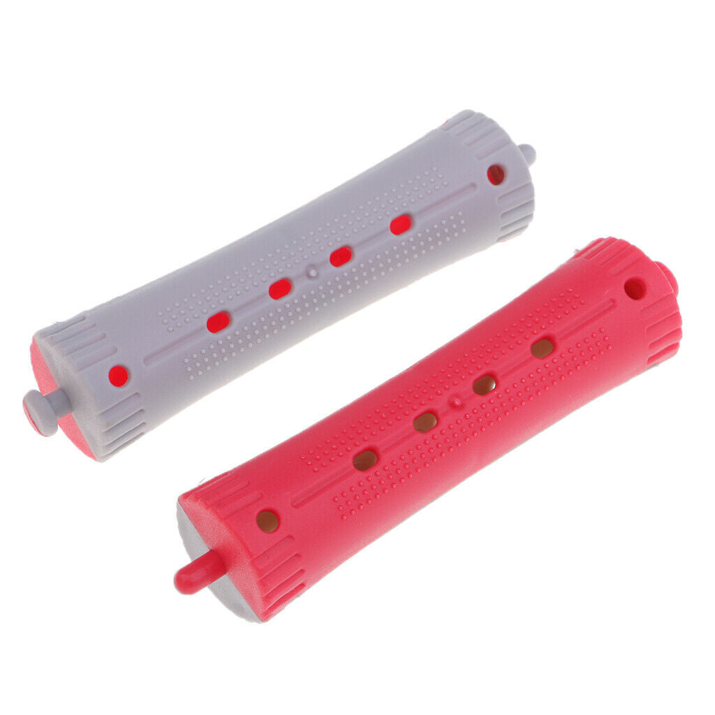 24x Professional Home Perming Rods Rollers Waves Hair Styling Slon Use