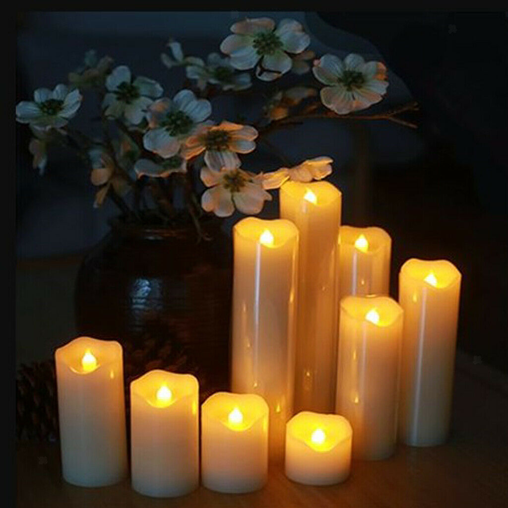 2pcs Romantic LED Electronic Candle Wedding Party Supplies Home Art Decor