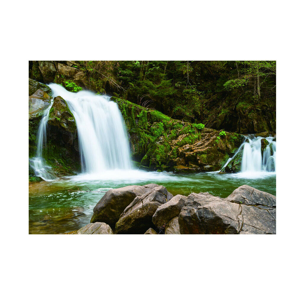 Aquarium Background Backdrop Fish Tank Reptile Vivarium Waterfall 76x46cm