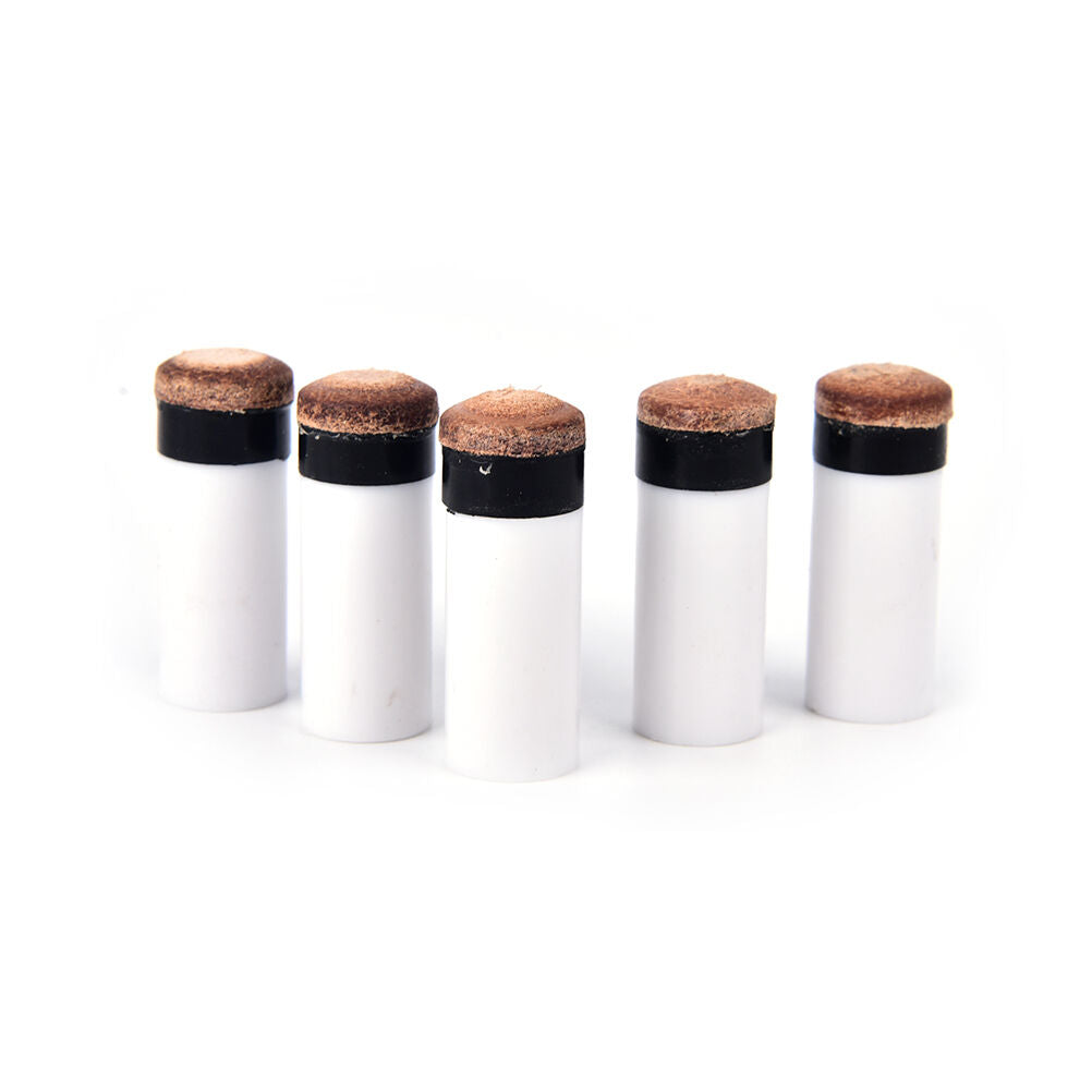 13mm billiards replacement parts 5 pool cue stick ferrules + 5 screw-on t.l8